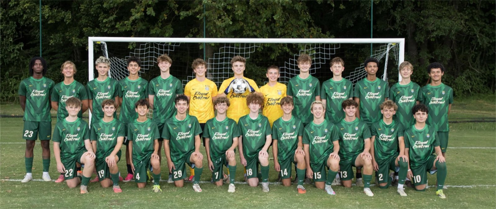 Floyd Central varsity boys soccer team photo